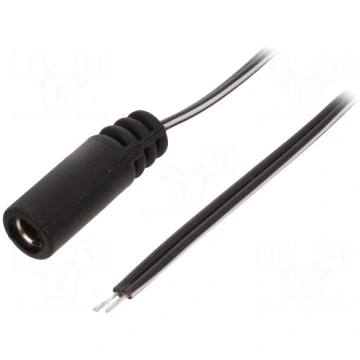 Cable | wires,DC 5,5/2,1 socket | straight | 0.5mm