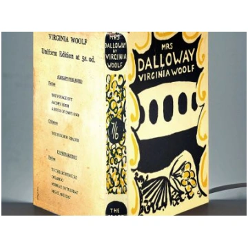 MRS DALLOWAY - Abat Book Lamp - First Edition Art 