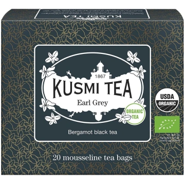Melnā tēja Earl Grey muslīna maisiņos 20 gab. Kusm