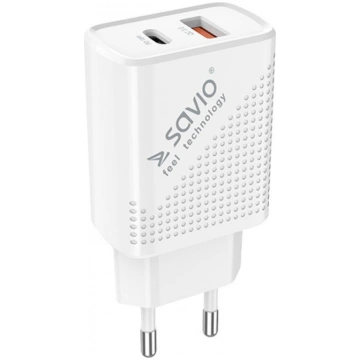 Lādētājs Savio Wall USB charger Quick Charge Power