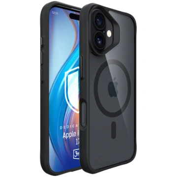 3mk Satin Armor MagCase vāciņš iPhone 17 Melns - 3