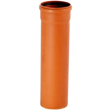 Caurule ar uzmavu 110 x 1m PVC SN4 Wavin