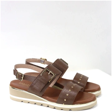 Sandalo Narcisa cioccolato Coraggio Shoes - scarpe