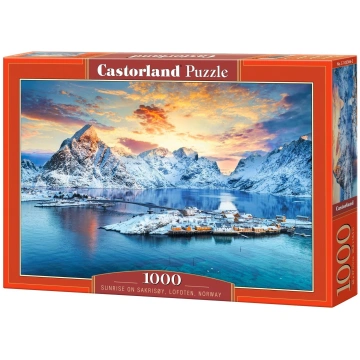 Puzle Castorland Sunrise on Sakrisøy Lofoten Norwa