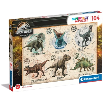 CLEMENTONI JURASSIC WORLD puzle, 104 gab., 27179 C