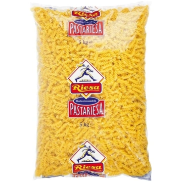 Riesa Pasta Cieto kviešu makaroni 5 kg Spirāles Fu