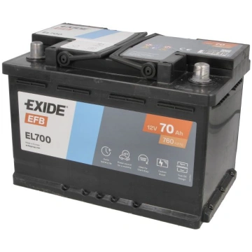 Akumulators EXIDE START&STOP EFB EL700 12V 70Ah 76
