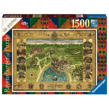 Puzle Ravensburger Harry Potter Hogwarts Map, 60 c