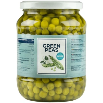 Konservēti zaļie zirnīši 690g/450g Partner collect