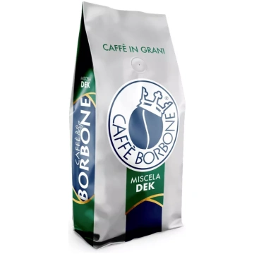 Caffè in grani Borbone miscela Dek
