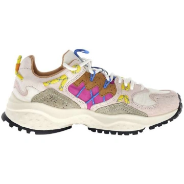 Yamabushi Woman Suede/nylon Ripstop Sneaker Powder