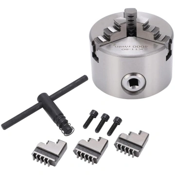 Jeanoko 80mm diametrs Augsts centrēšanas 3 žokļa d