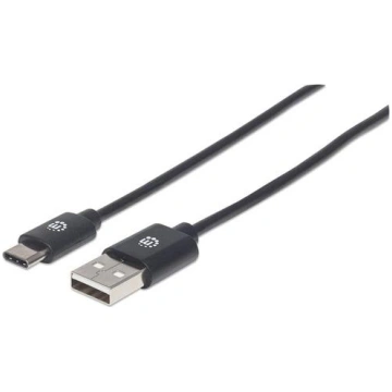 Manhattan USB 2.0 Type C-Cable C-Plug/A-Plug 2m bl