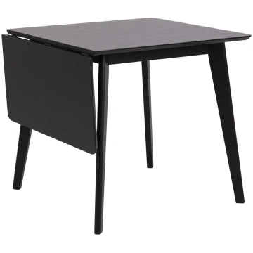 Edamistabas galds ROXBY 80/120x80xH76cm, melns | A