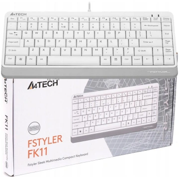 Vadu tastatūra A4tech FStyler FK11 balta