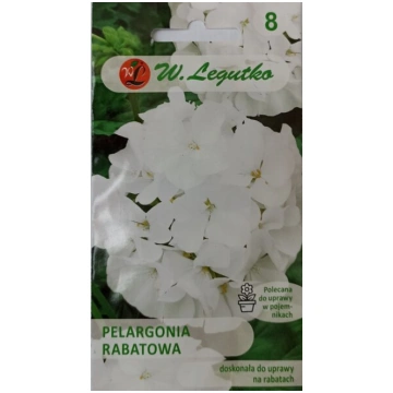 Pelargonijas dārza baltas W. Legutko