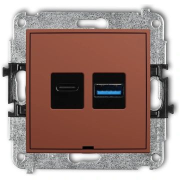 63MCUSBBO-8 Dubultā USB lādētāja mehānisms USB C +
