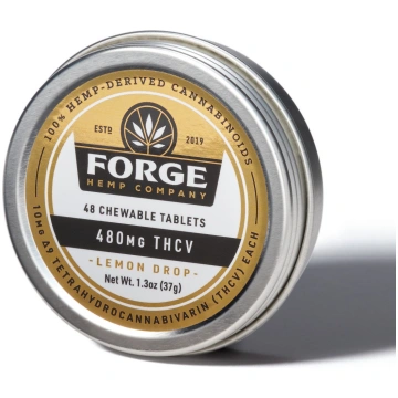 Lemon Drop THCV Chewable Tablets Forge Hemp Compan