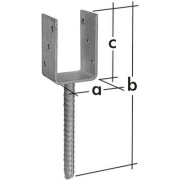 Staba pamats U-veida pastipr. PS100 101x325x1200mm