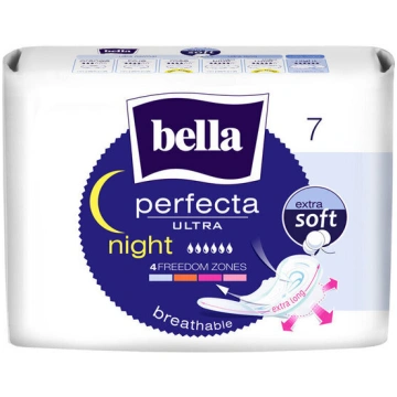 BELLA PERFECTA hig. paketes Night Soft New, 7 gab.