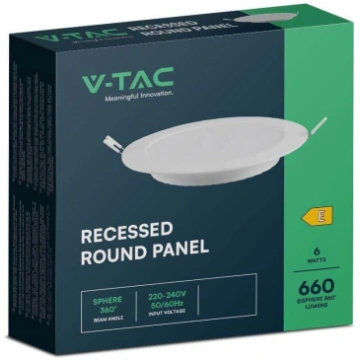 V-TAC 61006RD iebūvējams LED panelis