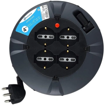 Electraline 49019 Pagarinātājs uz bungas, 3G 1 mm,