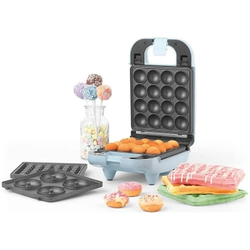Petra kompakts daudzfunkcionāls 3-in-1 Donut Maker