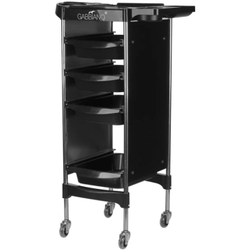 Frizieru ratiņi Gabbiano FX11-2, Melni - hairdress