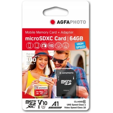 Karta AgfaPhoto Agfa MicroSD MicroSDXC 64 GB Class