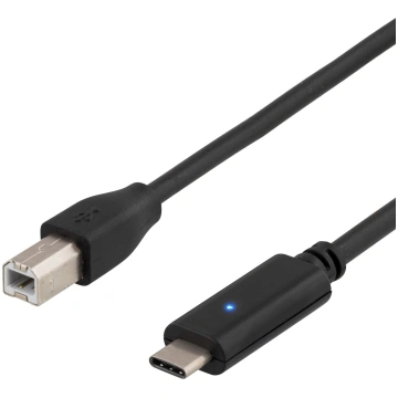Kabelis Usb Deltaco Usb-b - Usb-b 2 M Melns (usbc-