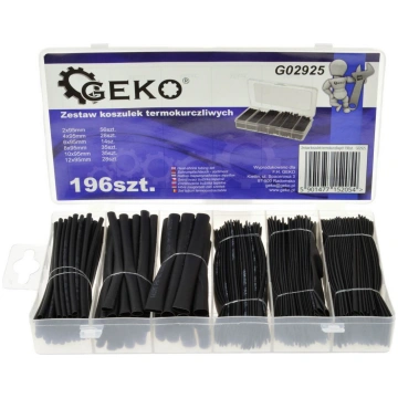Geko Termocauruļu komplekts meln. G02925, 196gb, 2