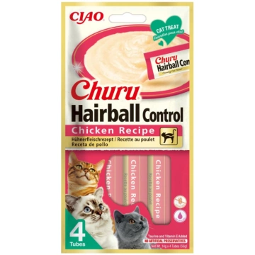 Churu Cat Hairball Control vista 56 g - biezenis k