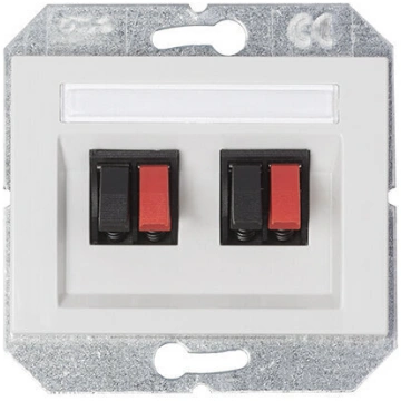 Audio ligzda dubultā Vilma, balta