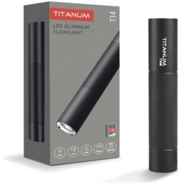 Lukturis LED 5W Titanum, uzlādējams, iebūvēta bate