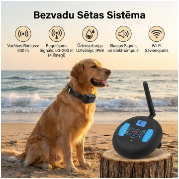 Bezvadu Suņu Radiosēta - Uzlādējama un Pārnēsājama