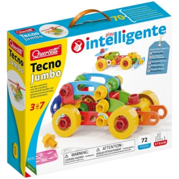 QUERCETTI Tecno Jumbo Konstruktors 72 elementi 3+,