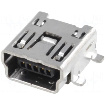 Connector: USB B mini | socket | SMT | PIN: 5 | ho