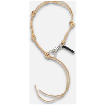 Our Legacy Udon Ladon Leather Necklace Spazio Prit