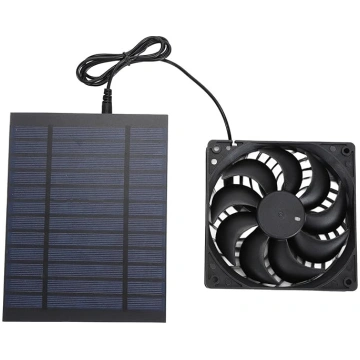 „Fockety“ saules enerģijas darbināms ventilators,