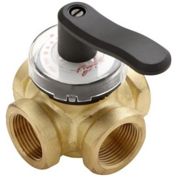 Vārsts Danfoss DN25, rotējošs/četrceļu, apkures si