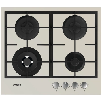 Whirlpool, platums 59 cm, bēša - Iebūvējama gāzes 