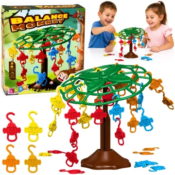 Family Arcade Game Balancing Falling Monkeys Tree