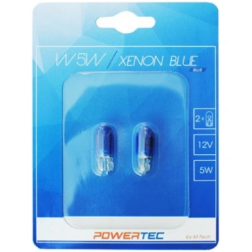 Spuldze W5W XENON BLUE (Blisters 2gab.) 12V 5W W1,