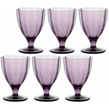 Komplekts 6 Amami glāzes Rose&Tulipani Amethyst 30