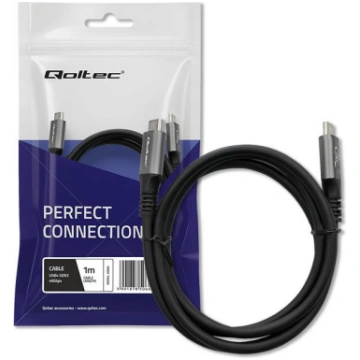 Qoltec USB4 Ultra-Fast Gen3 Cable | USB-C PD 240W 