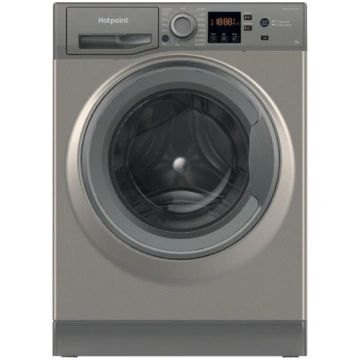 Hotpoint Washing Machine 9kg in Grey, Freestanding