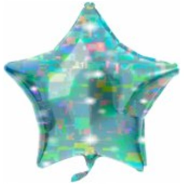 Folat Foil Balloon "Star" 61cm Galactic Aqua Akses