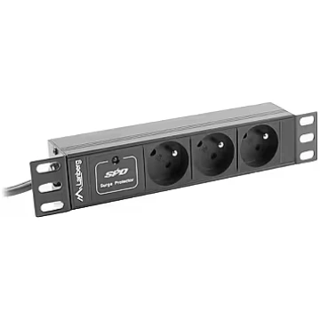 Lanberg Surge protector Rack PDU 10 1U 3x PL 2m 16