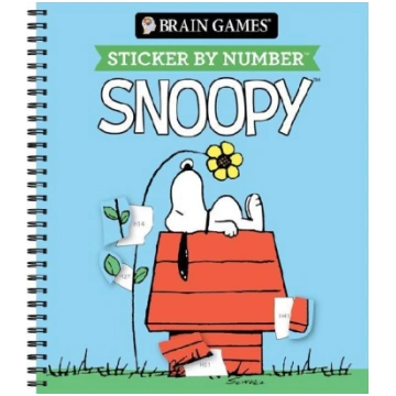 Brain Games - Sticker by Number: Snoopy (Officiall