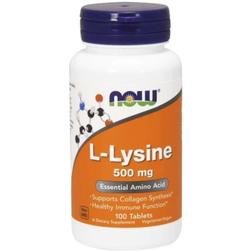 NOW FOODS L-lizīns 500 mg (100 tabletes)